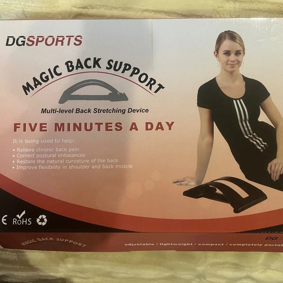 DG Sports Magic Back Support NIB 5 Minutes a Day - Picture 1 of 4